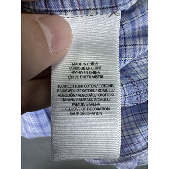 Ralph Lauren Shirt Mens XL Blue Pink Plaid Colorful Prep Smart Casual Office - Picture 6 of 7